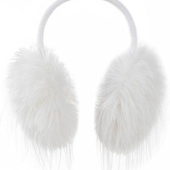 Winter Foldable Ear Muffs #Black #White main image 4